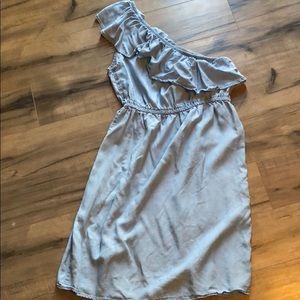 Old Navy Chambray one shoulder dress